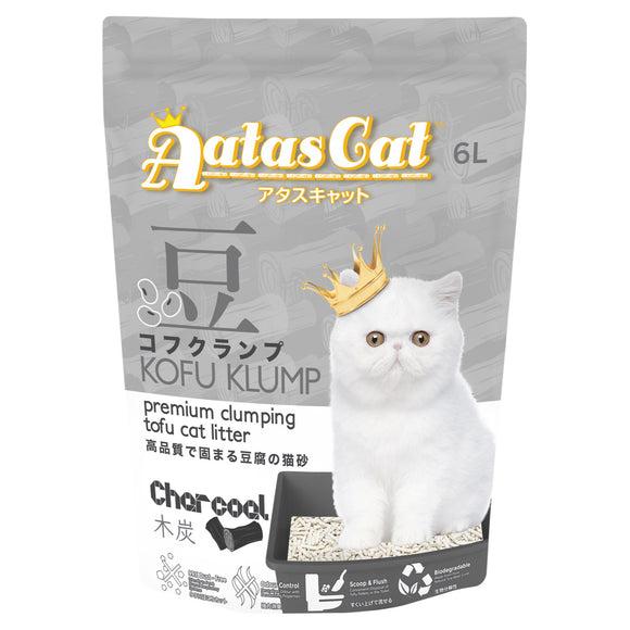 Aatas Cat Kofu Klump Tofu Cat Litter Charcoal (6L)