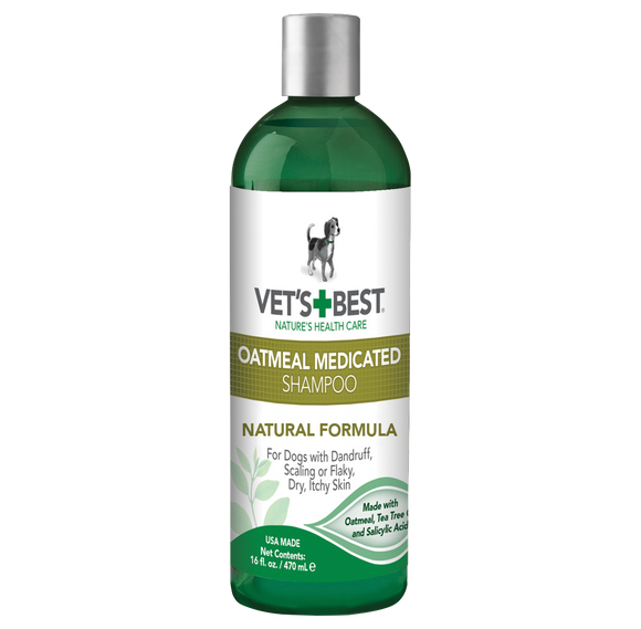 [VB-0344] Vet's Best Medicated Oatmeal Shampoo for Dogs (470ml)