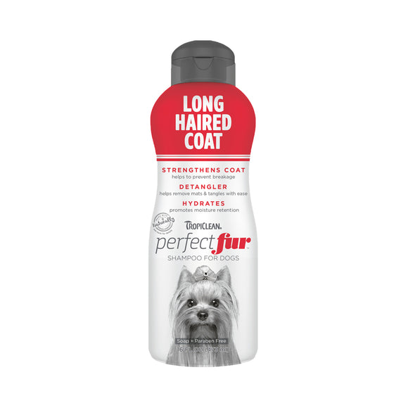 Tropiclean PerfectFur Long Haired Coat Shampoo For Dogs (16 fl oz)