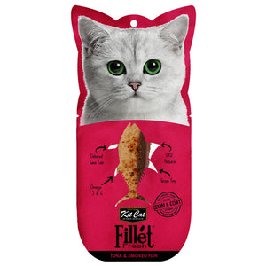 [KC-812] Kit Cat Fillet Fresh Tuna & Smoked Fish Treats for Cats (30g)