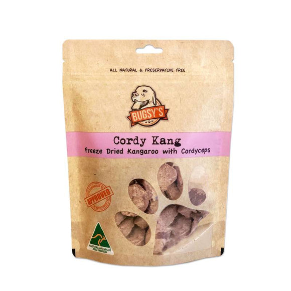 Bugsy's Cordy Kang Kangaroo Freeze-Dried Treats for Dogs (70g)