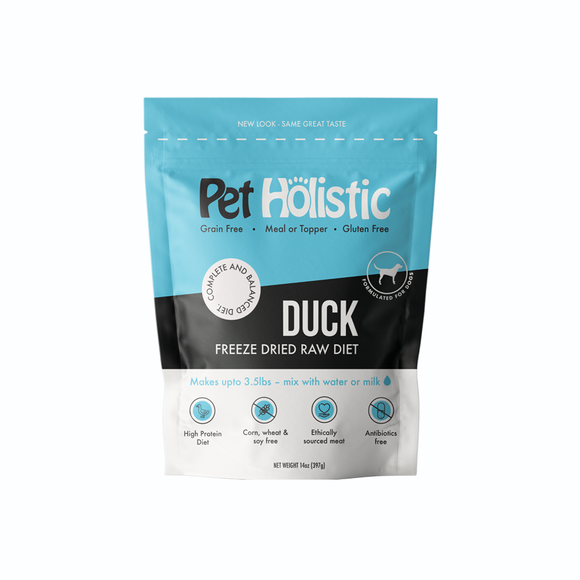 Pet Holistic Freeze Dried Canine Duck Meal (14oz)