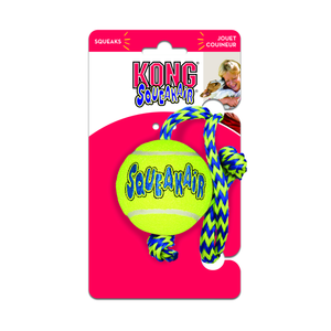 KONG Squeakair Ball with Rope for Dogs (Medium)
