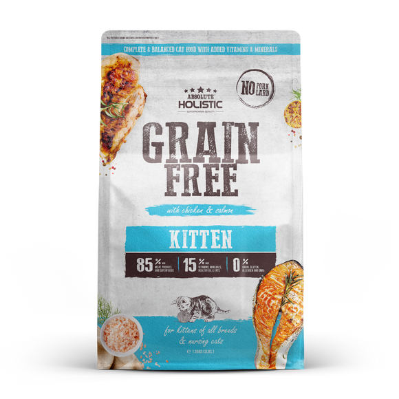 Absolute Holistic Grain Free Dry Cat Food - Kitten (2 sizes)