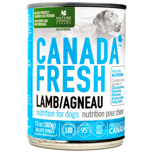 Canada Fresh Lamb Wet Canned Food for Dogs (13oz/369g)
