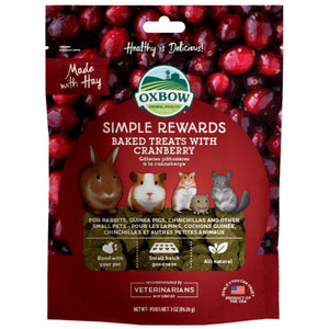 [O424] Oxbow Baked Treats with Cranberry (85g)