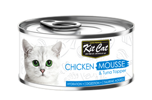 [1carton] Kit Cat Mousse Series Canned Food (Chicken Mousse & Tuna) 80g x 24cans