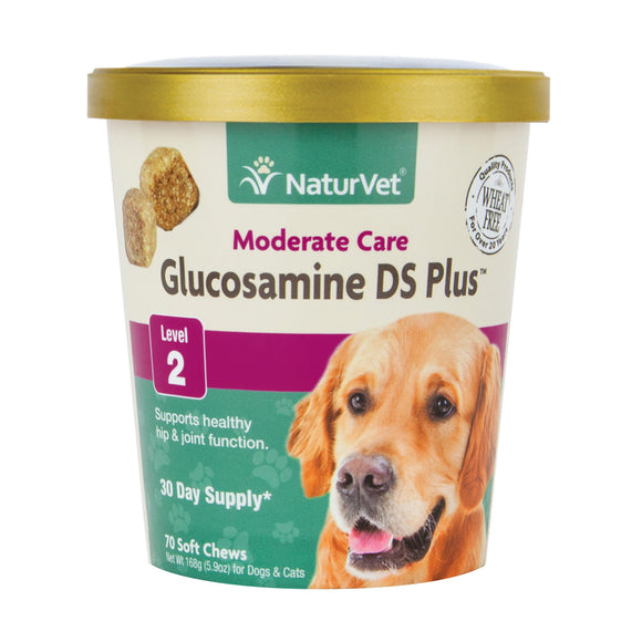 NaturVet Glucosamine DS Plus Level 2 Soft Chew (70ct/5.9oz/168g)