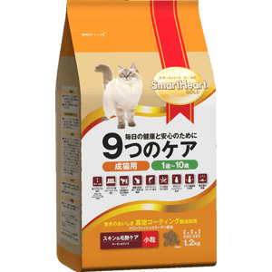 Smartheart Gold 9Cares Skin & Coat Dry Food for Cats (2 sizes)