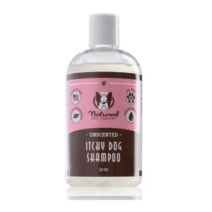 Natural Dog Company Unscented Itchy Dog 100% Natural Hypoallergenic Shampoo (12oz)