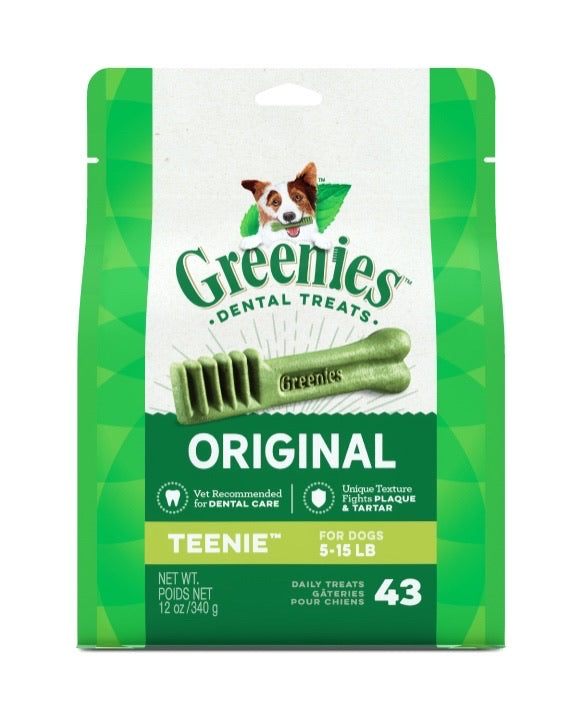 Greenies Original Teenie Dental Treats for Dogs (5-15lb)