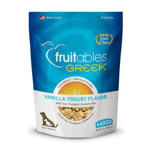 Fruitables Greek Vanilla Yoghurt Flavor Dog Treats (7oz)
