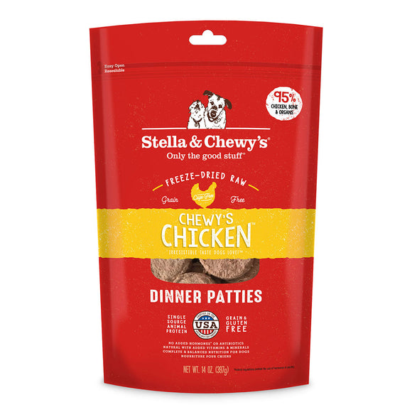 Stella & Chewy’s Chicken Freeze-Dried Raw Dinner Patties (14oz)