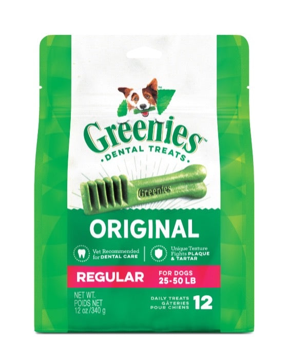 Greenies Original Regular Dental Treats for Dogs (25-50lb)