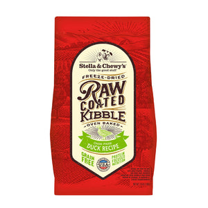 Stella & Chewy’s Freeze-Dried Cage-Free Duck Raw Coated Kibble for Dogs (2 sizes)