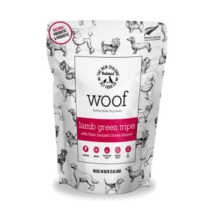 NZ Natural WOOF Freeze Dried Raw Food (Lamb Green Tripe) Treats for Dogs (40g)