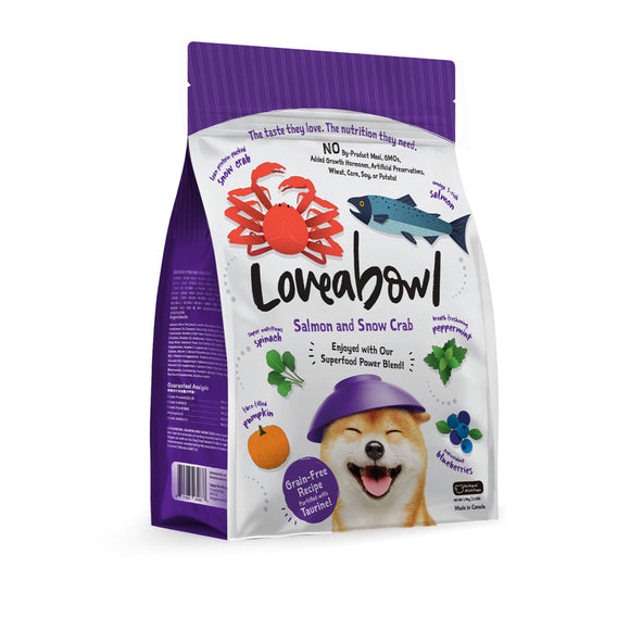 [20% off] Loveabowl Grain Free Salmon & Snow Crab Recipes for Dogs (4 sizes)