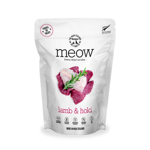 NZ Natural MEOW Freeze Dried Raw Food for Cats (Lamb & Hoki) 2 sizes