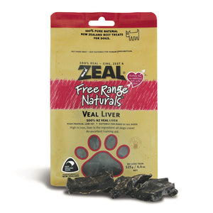 [Buy2Free1] Zeal Free Range Natural Veal Liver Treats for Dogs (125g)