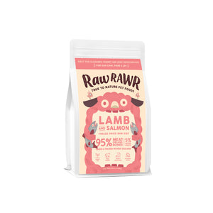 Raw Rawr Freeze-Dried Salmon & Lamb Balanced Raw Diet for Dogs (2 sizes)