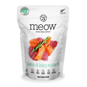 NZ Natural MEOW Freeze Dried Raw Food for Cats (Lamb & King Salmon) 2 sizes