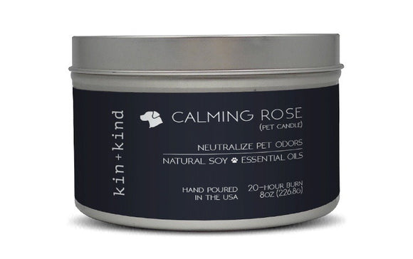 Kin+Kind Calming Rose Pet Candle (8oz)