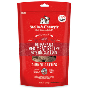 Stella & Chewy’s Remarkable Red Meat Freeze-Dried Raw Dinner Patties (14oz)