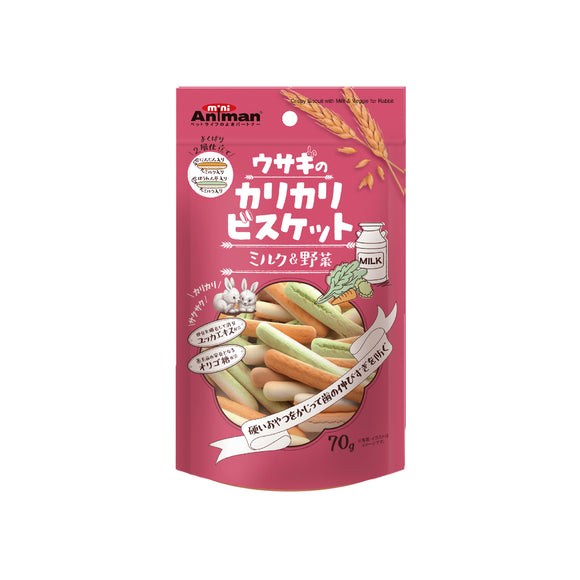 [DM-24137] Animan Crispy Milk & Vegetable Biscuit for Rabbit (70g)