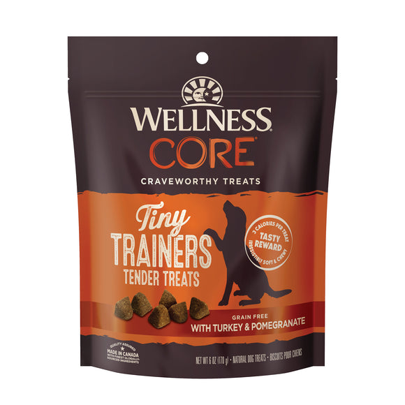 Wellness Core Grain Free Tiny Trainers Tender Treats (Turkey & Pomegranate) for Dogs (6oz)