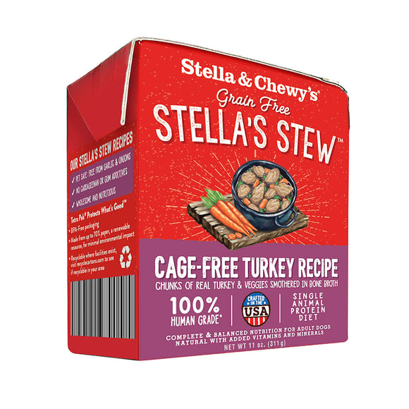 Stella & Chewy’s Cage-Free Turkey Stew for Dogs (11oz)