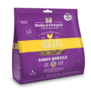 Stella & Chewy’s Chick, Chick Chicken Freeze-Dried Raw Dinner Morsels for Cats (2 sizes)