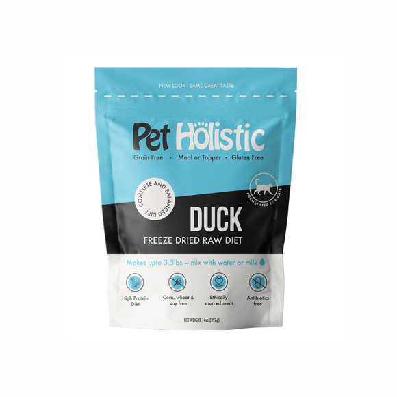 Pet Holistic Freeze Dried Feline Duck Meal (14oz)