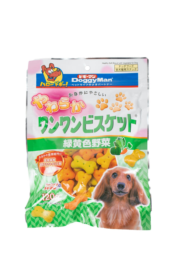 [DM-82280] DoggyMan Bowwow Soft Biscuit with Vegetables for Dogs (120g)