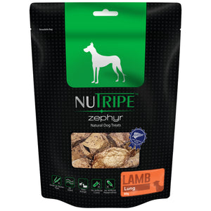 Nutripe Zephyr Air Dried Lamb Lung Treats for Dogs (80g)
