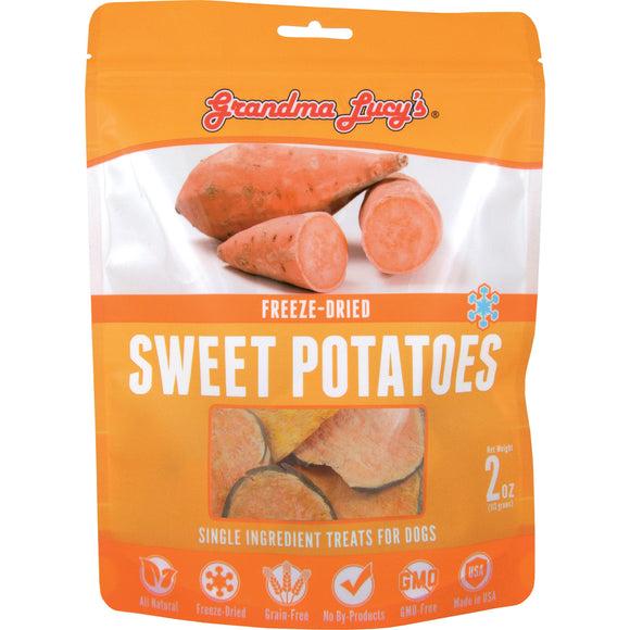 Grandma Lucy’s Single Freeze-Dried Sweet Potato Treats for Dogs (2oz)