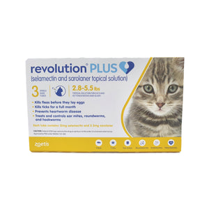 Revolution Plus Gold for Cats (15mg) 2.8-5.5lbs (3’s)