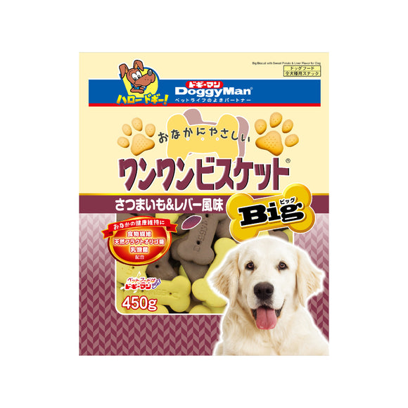 [DM-81995] DoggyMan Bowwow Sweet Potato & Chicken Liver Big Biscuit for Dogs (450g)