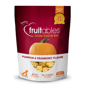 Fruitables Pumpkin & Cranberry Flavor Dog Treats (7oz)