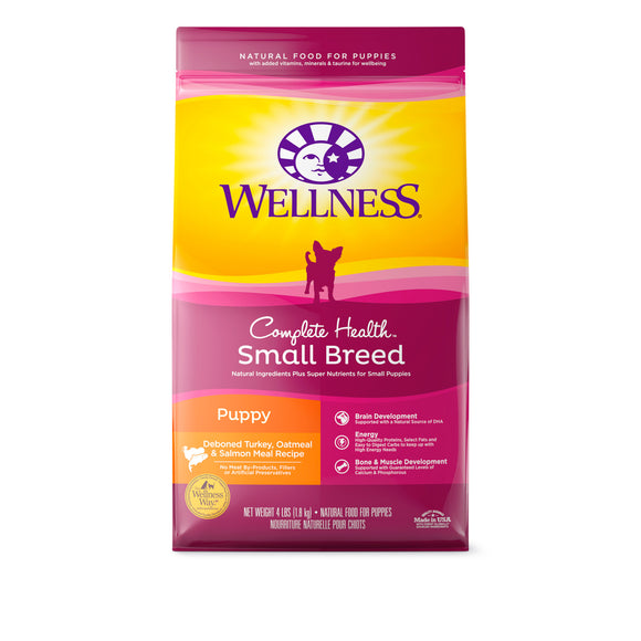 [WN-SuperSmlPup4] Wellness Complete Health Small Breed Dry Food for Puppy (4lb)