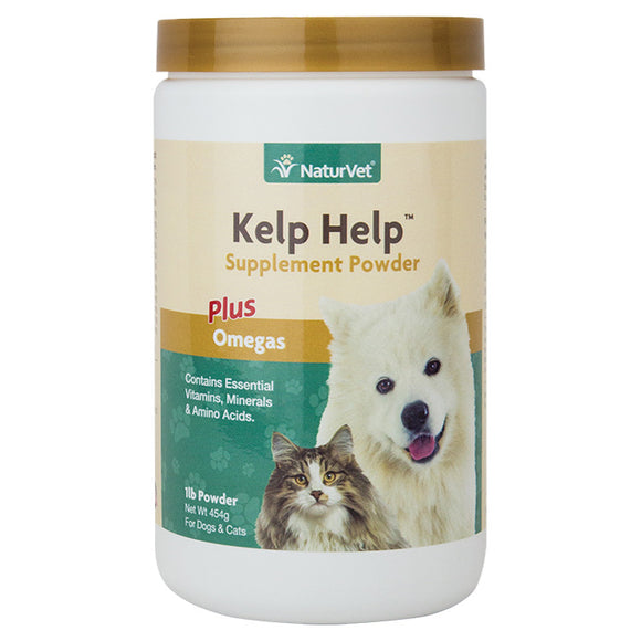 NaturVet Kelp Help Supplement Powder Plus Omegas (1lb/454g)