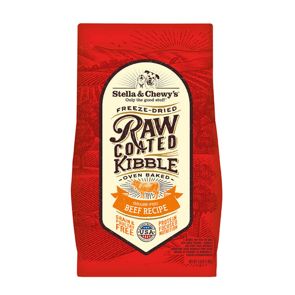 Stella & Chewy’s Freeze-Dried Grass-Fed Beef Raw Coated Kibble for Dogs (2 sizes)