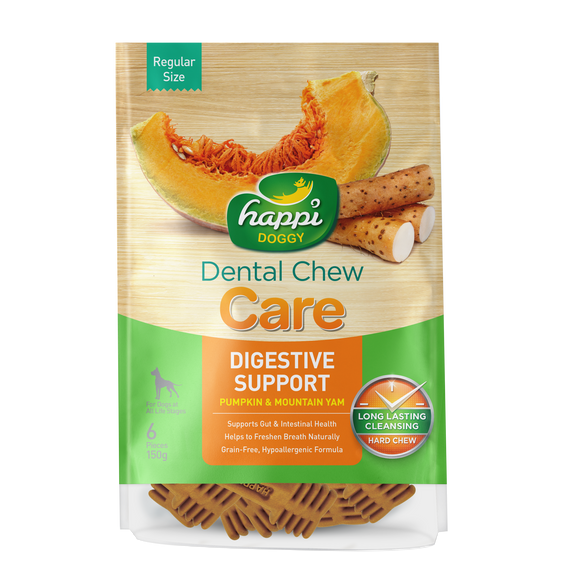 Happi Doggy Dental Chew (Digestive Support) 2 sizes