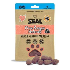 [Buy2Free1] Zeal Free Range Natural Freeze-Dried Beef & Venison Morsels Treats for Dogs & Cats (100g)