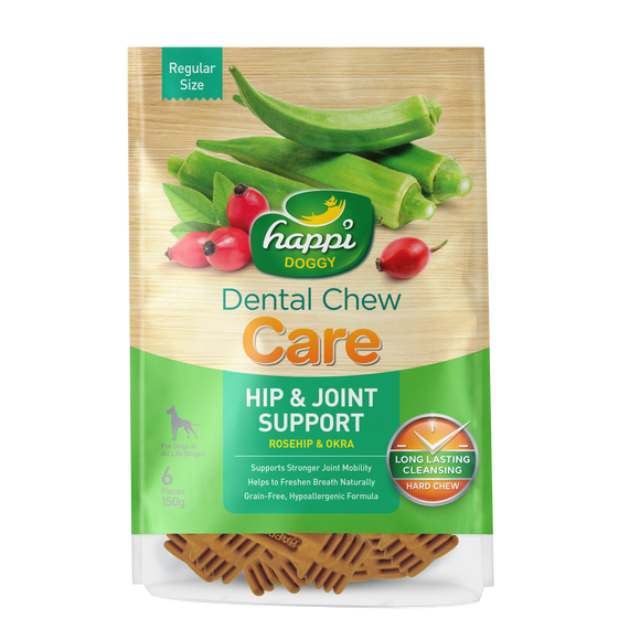 Happi Doggy Dental Chew (Hip & Joint Support) 2 sizes