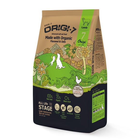 [BWOGLAM1.2] Bow Wow Origi-7 Lamb Air Dried Food for Dogs 1.2kg (200g x 6bags)