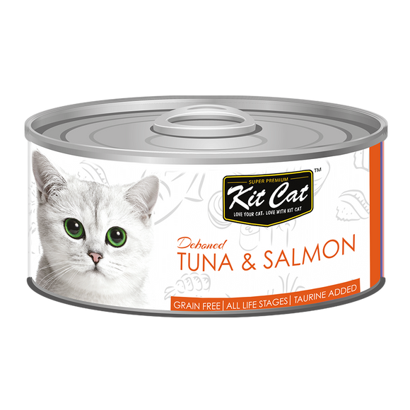 [1carton] Kit Cat Topper Series Canned Food (Tuna & Salmon) 80g x 24cans