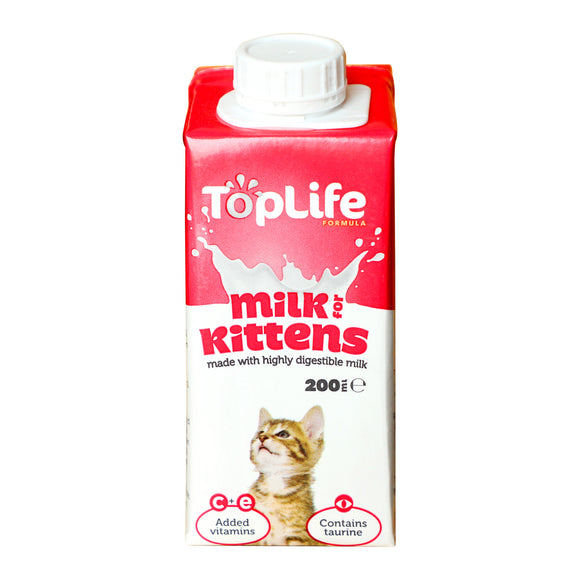 [1carton=18pack] TopLife Milk for Kittens (200ml)