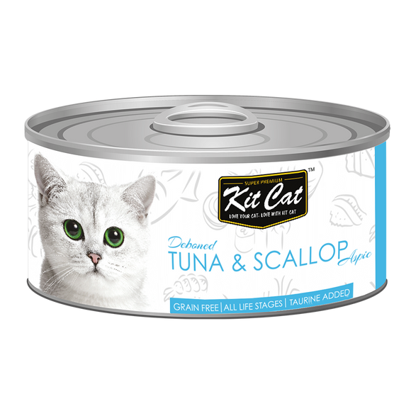 [1carton] Kit Cat Topper Series Canned Food (Tuna & Scallop) 80g x 24cans