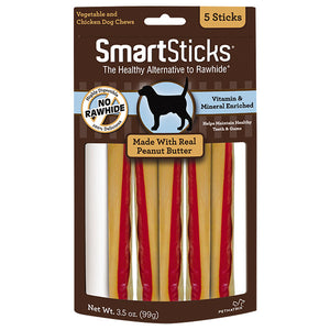 SmartBones Peanut Butter SmartSticks for Dogs (5/10 sticks)