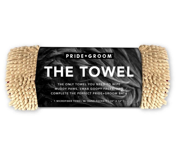 Pride+Groom The Towel Anti-Odour/Bacteria Microfiber with Hand Pockets